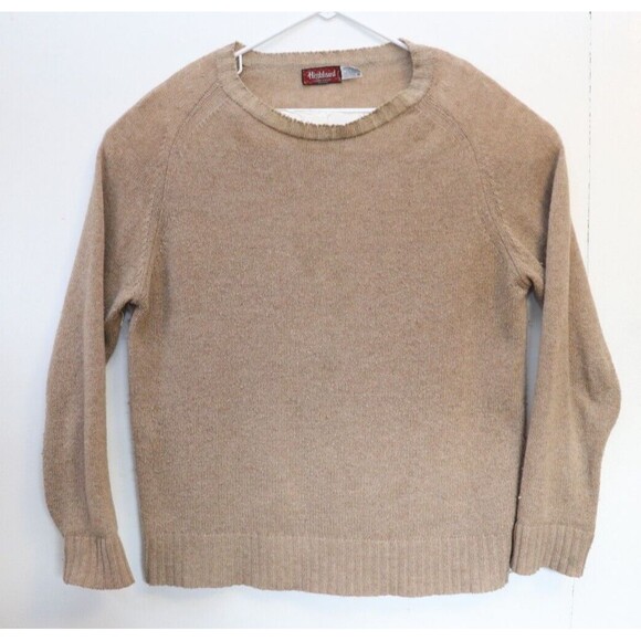 Vintage Highland Sweater Mens M Wool Blend Crewneck Grandpa USA‎ Made 70s Casual - Picture 1 of 6